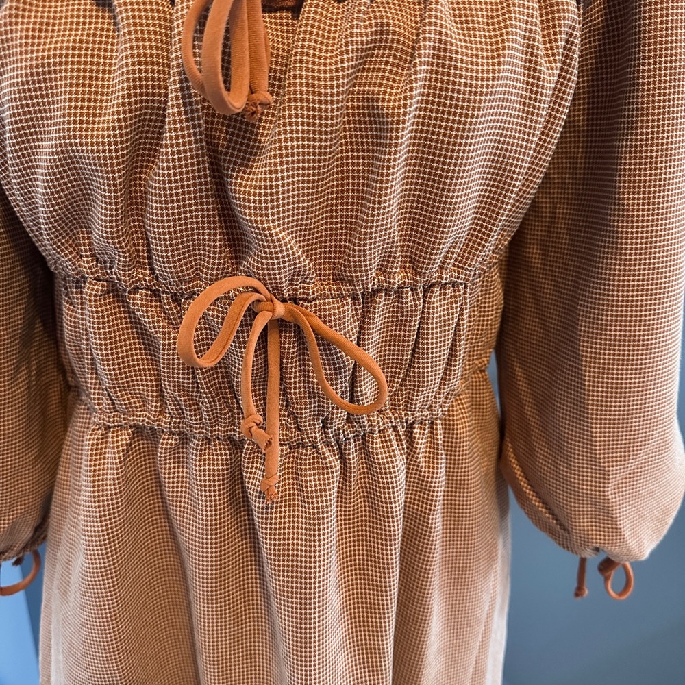 Petal & Pup Tan Long Sleeve Dress - Picture 2 of 7